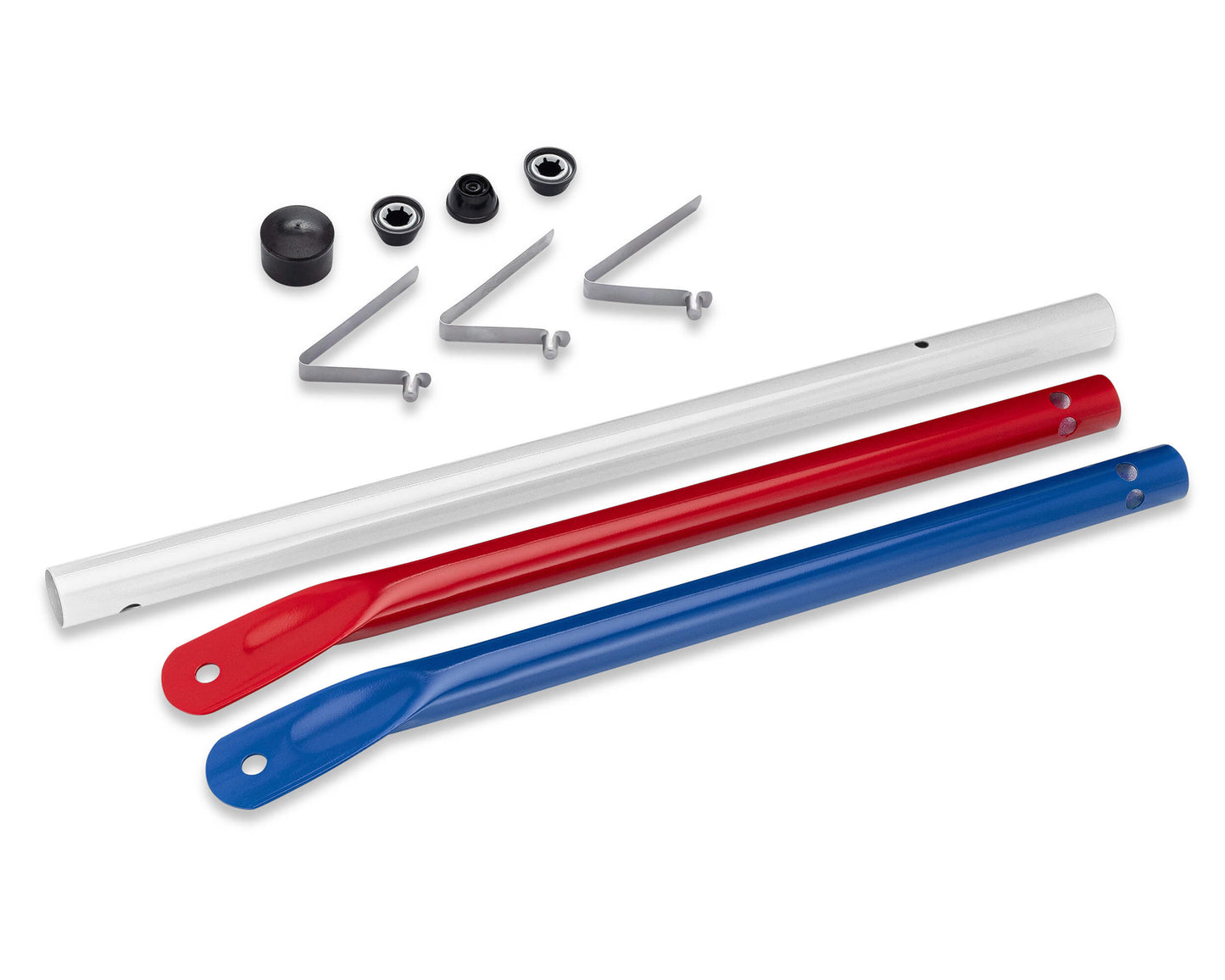 Studio Grill Parts - Leg Kit - Weber Grill Part 65130 Replacement for Kettle Grill 22 Inch Weber Charcoal Grill with 19.5” Front Leg (Red/white/blue)