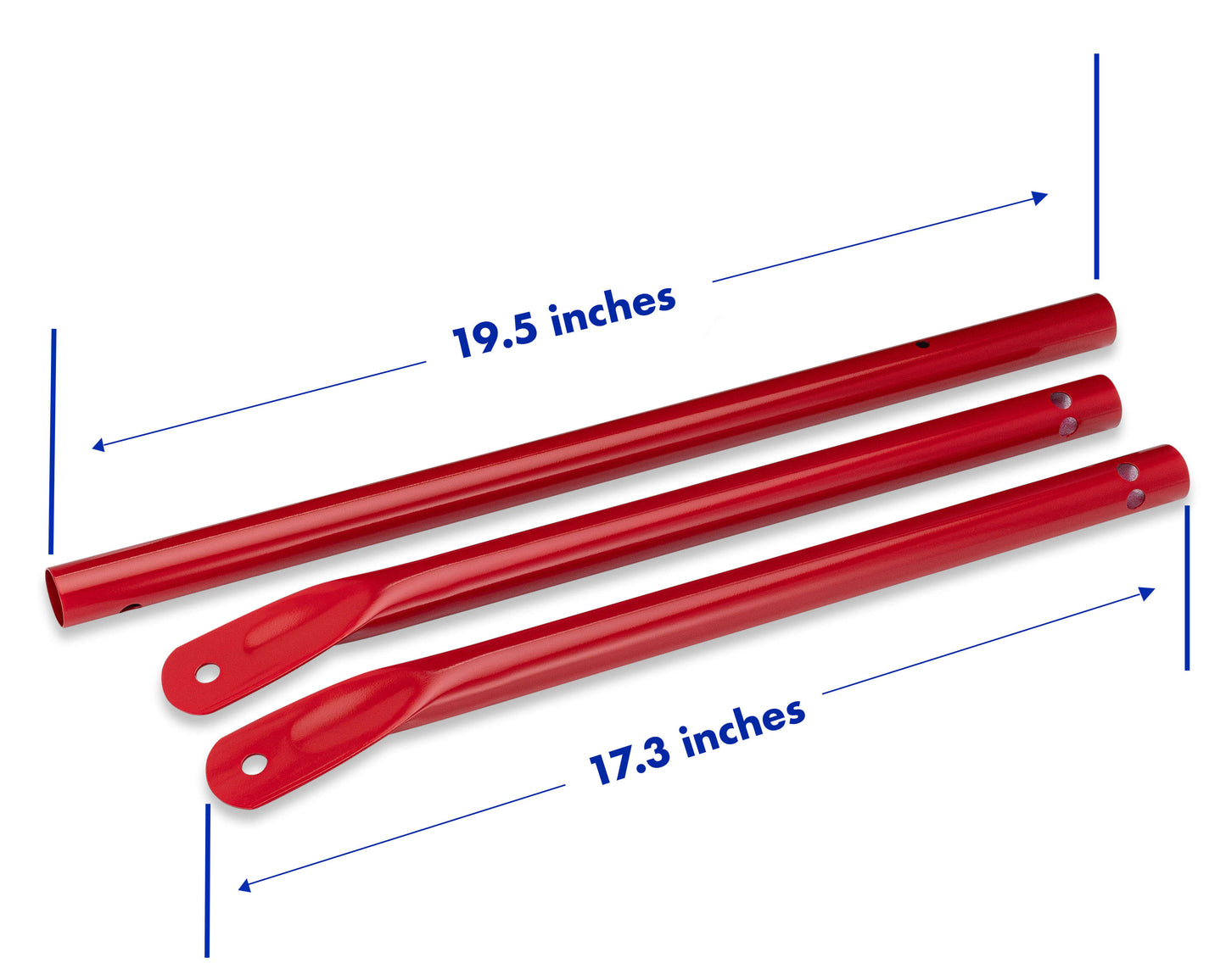 Studio Grill Parts - Leg Kit - Weber Grill Part 65130 Replacement for Bbq Kettle Grill 22 Inch Weber Charcoal Grill with 19.5” Front Leg (Red)